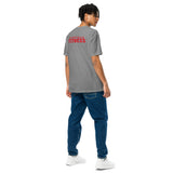 Clamtown Christmas Tee — dark heather gray — man back