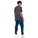 Clamtown Christmas Tee — midnight navy — man back