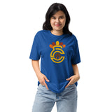 Clamtown Thanksgiving Tee — royal — woman front