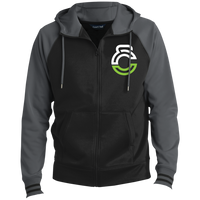 Clamtown Mens Sport-Wick® Full-Zip Hooded Jacket